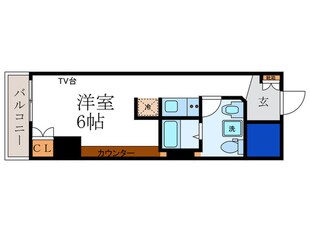 デトム・ワン四条大宮（308）の物件間取画像